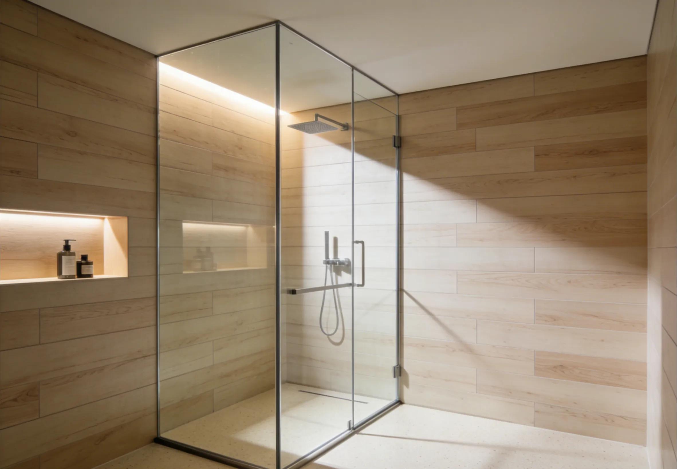 Semi-Frameless Custom Shower Door