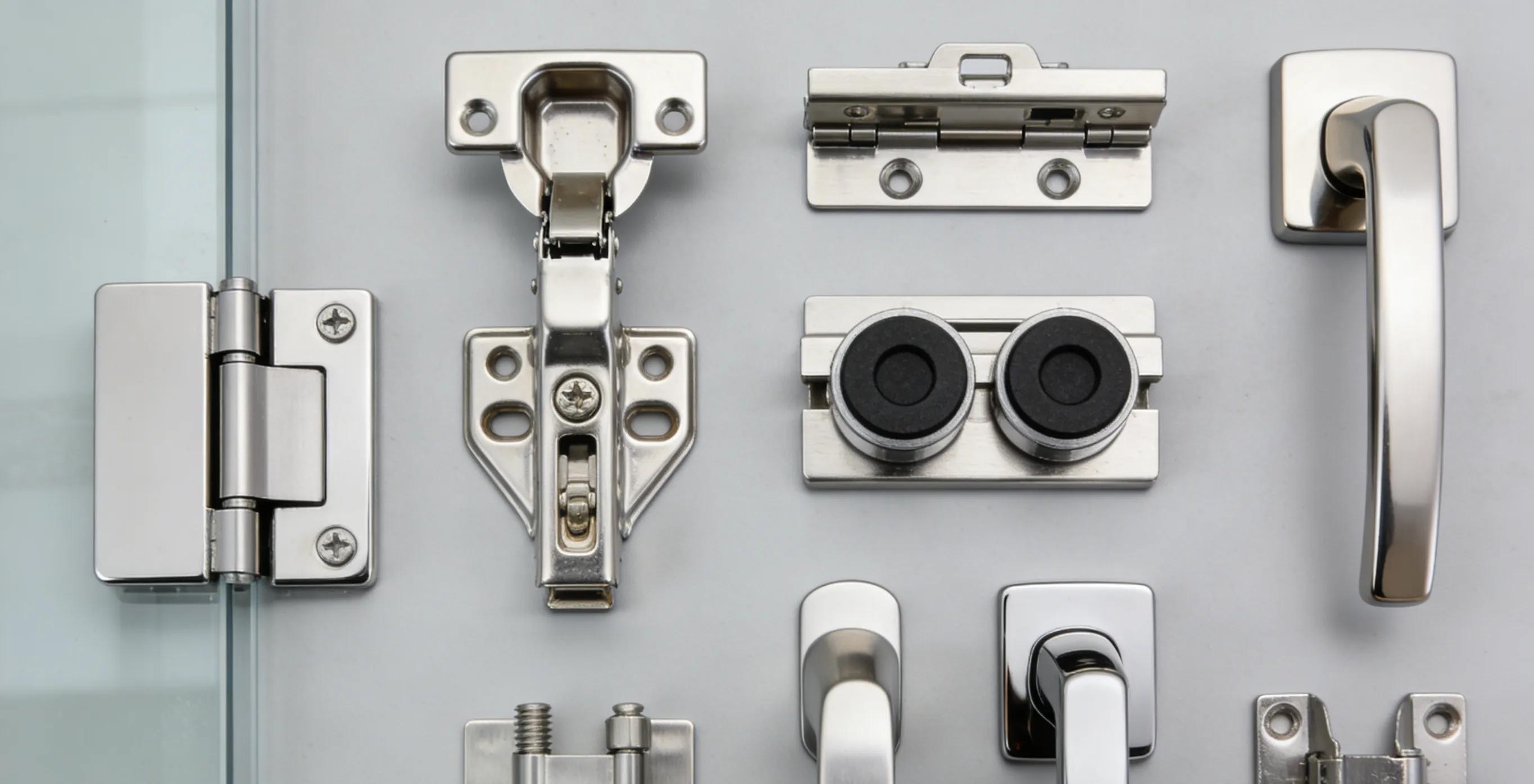 Custom Shower Door Hardware Details