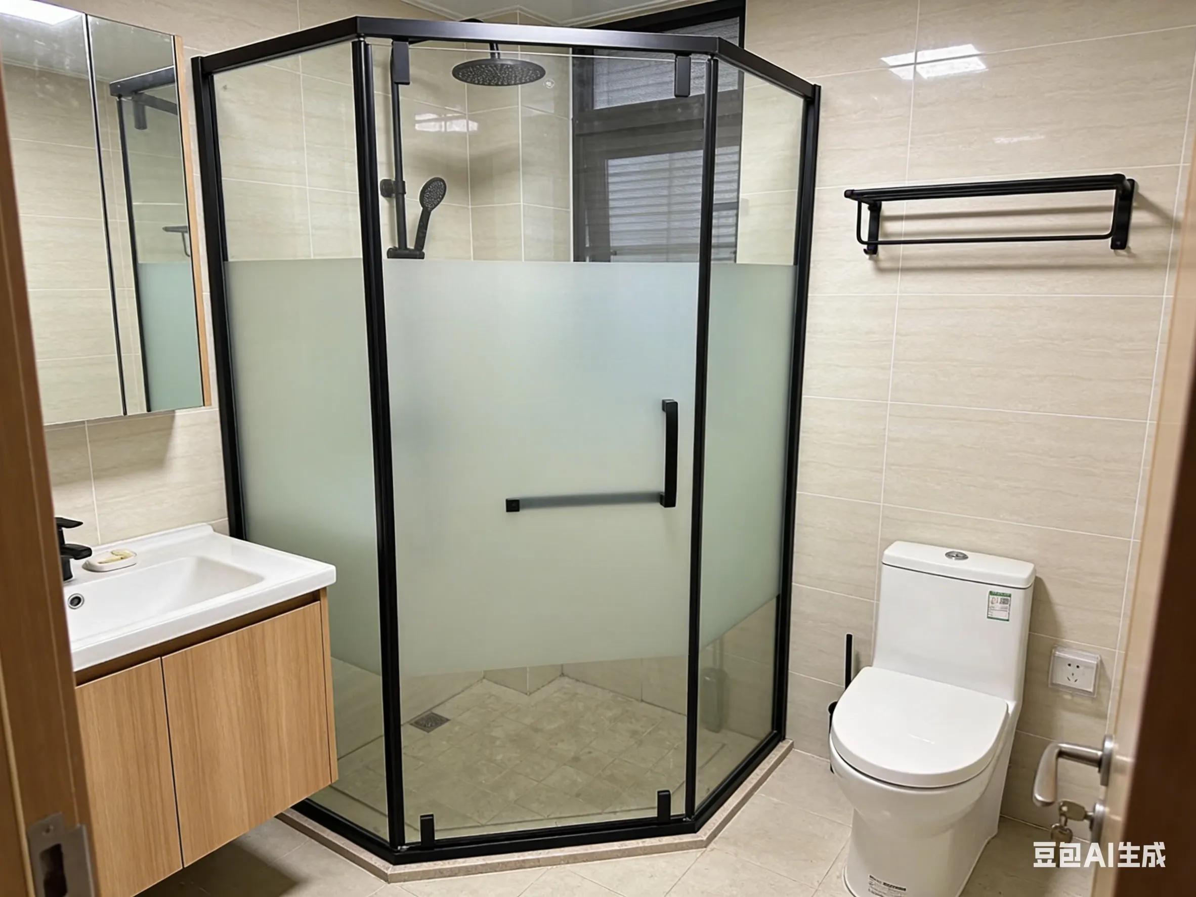 Custom Shower Enclosure for Fitness Centers & Gyms
