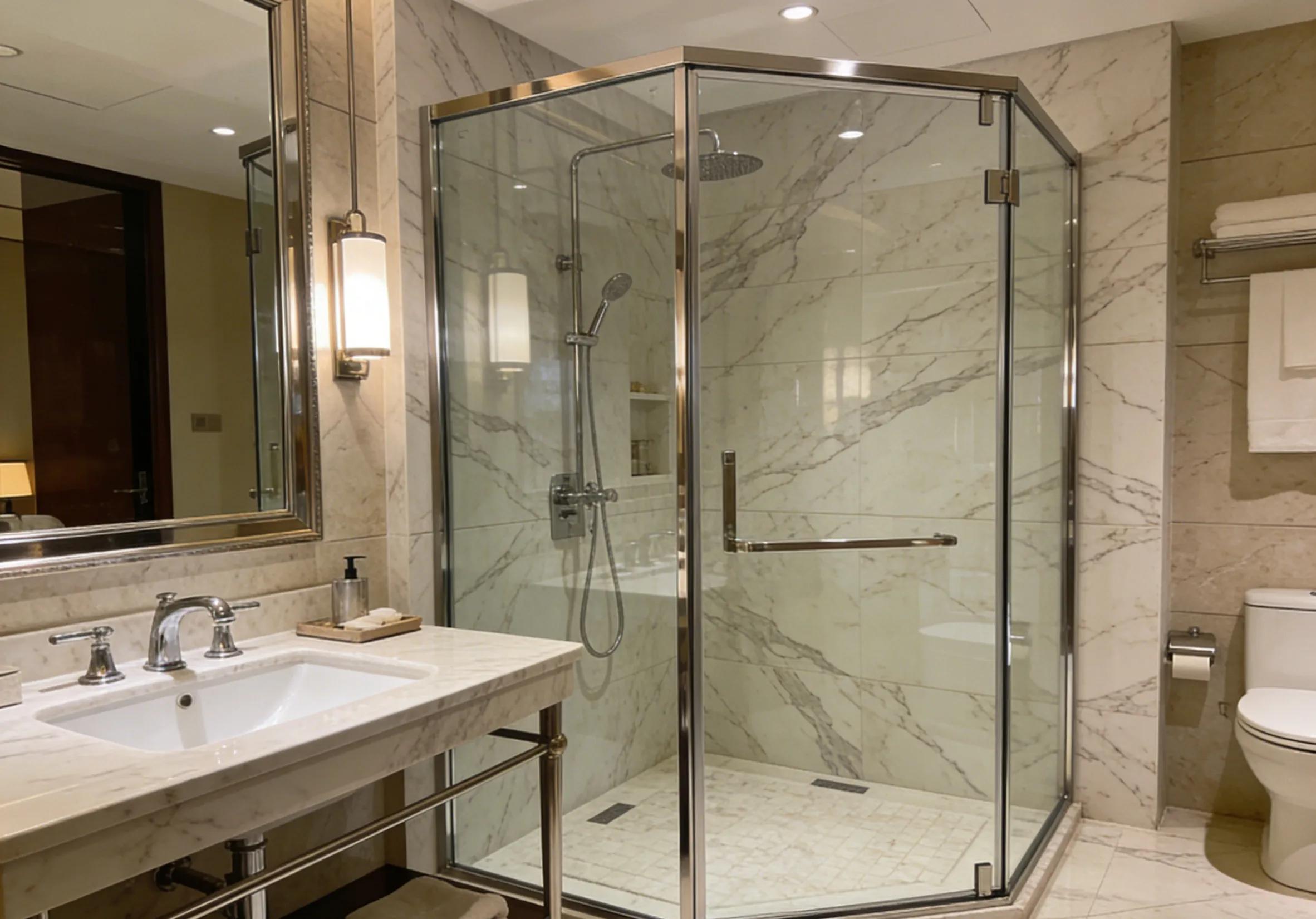 Custom Shower Enclosure for Luxury Hotels