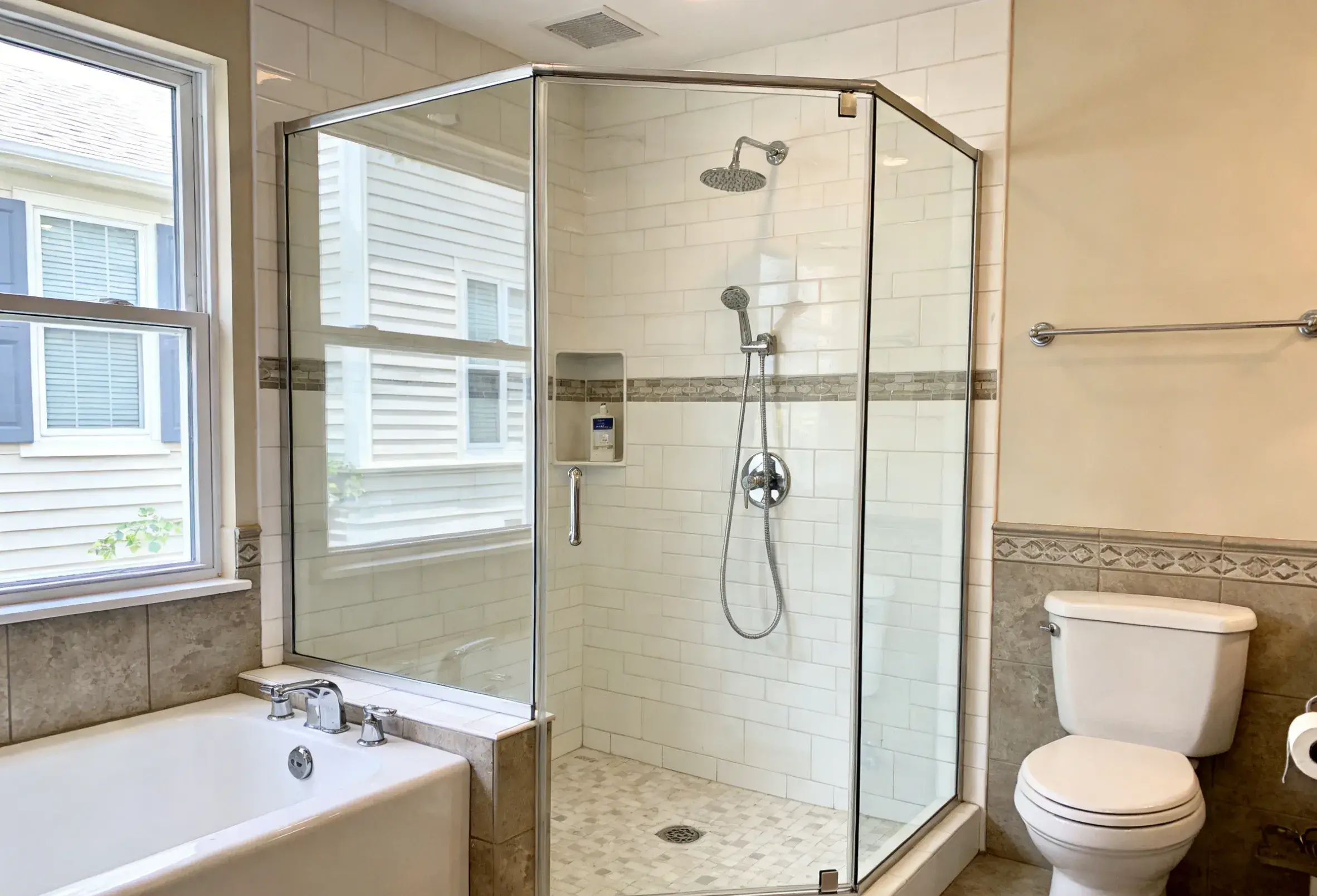 Neo-Angle Custom Shower Enclosure